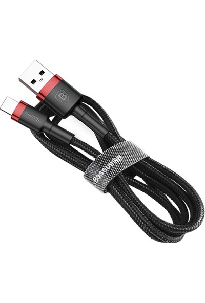 Baseus Type-C Cafule Hızlı Şarj Kablosu USB 3A 1 m  - Gri Siyah - CATKLF-BG1