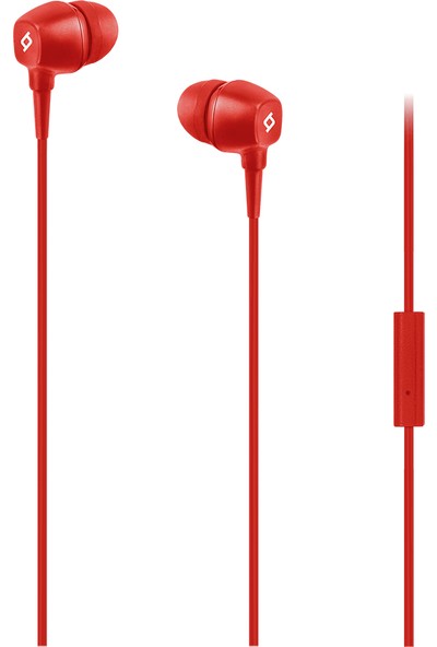 Ttec Pop Mikrofonlu Kulakiçi Kablolu Kulaklık - Kırmızı