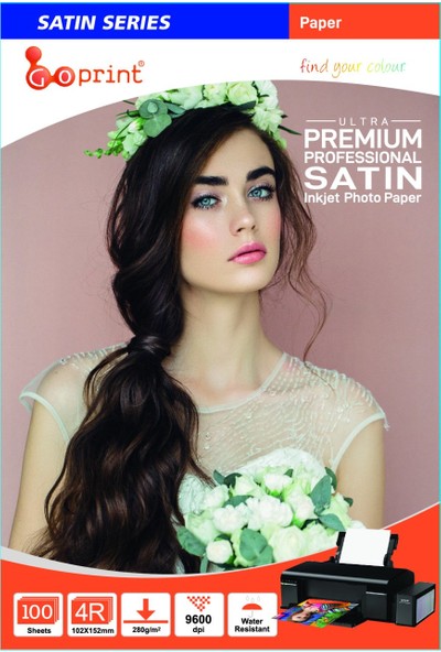 Goprint Satin Serisi Premium Ultra Mat 4r 10 x 15 cm Fotoğraf Kağıdı 280 gr 100 Yaprak