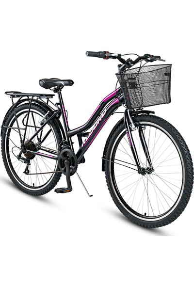 Kldoro KD-124 Bagajlı 24 Jant Bisiklet 21 Vites Kadın Dağ Bisikleti