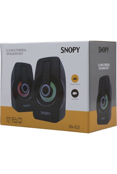 Snopy SN-X23 RGB USB Speaker Mavi