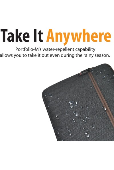 Promate Portfolio-M Notebook iPad Laptop Kılıfı / Çantası Suya Dayanıklı 13 inç