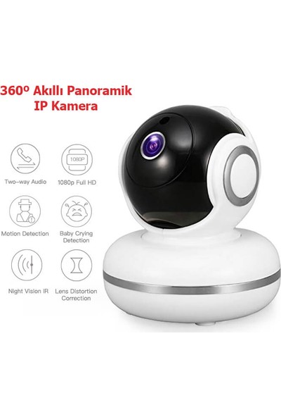 Alp Smart AS680-IP Fhd 1080P 2mp Wifi Kablosuz Ip Bebek Güvenlik Kamera