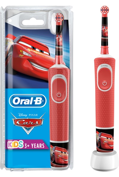 Oral-B Çocuklar İçin Şarj Edilebilir Diş Fırçası D100 Cars Özel Seri