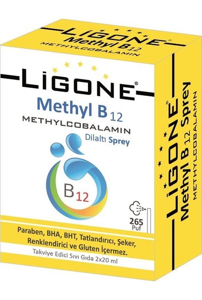 LIGONE METHYL B12 DİLALTI SPREY – (2 X 20 ML)