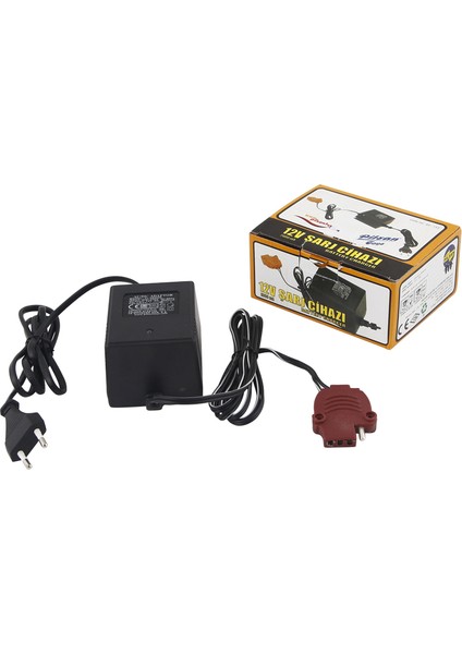 12 Volt Şarj Cihazı 2 (Ah) Kırmızı Soketli