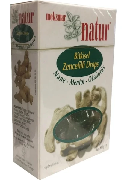 Zencefilli Şeker Nane - Mentol - Okaliptus 65 gr x 12adet