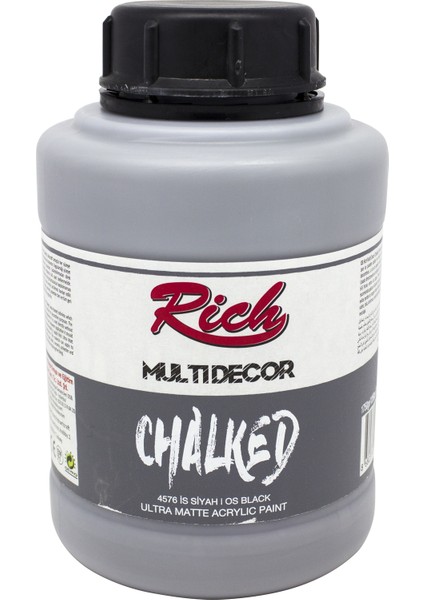 Multi Decor Chalked Akrilik Boya 1250 Cc. Is Siyah