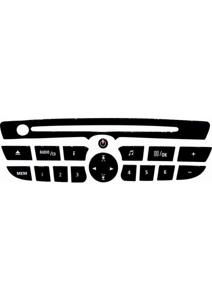 Renault Master Pianoblack Teyp Tuş Takımı