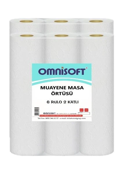 Extra Muayene Masa Örtüsü 50 cm x 210 mt - 6 Rulo