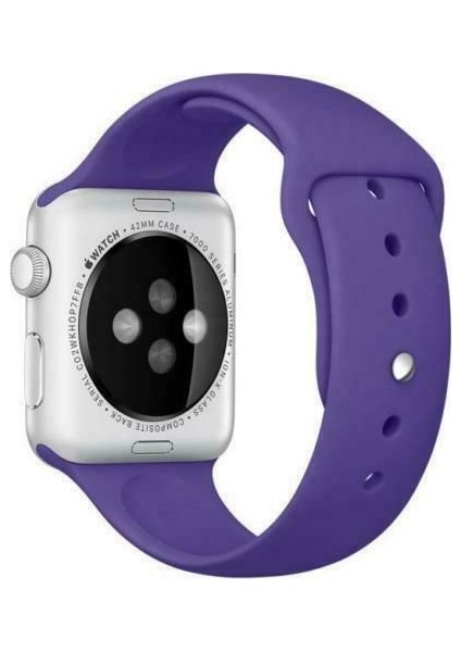 40 mm Kordon Spor Kayışı Yumuşak Silikon Mor