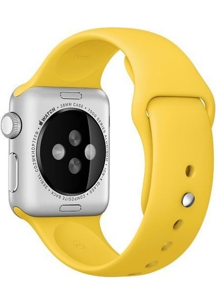 40 mm Kordon Spor Kayışı Yumuşak Silikon Sarı
