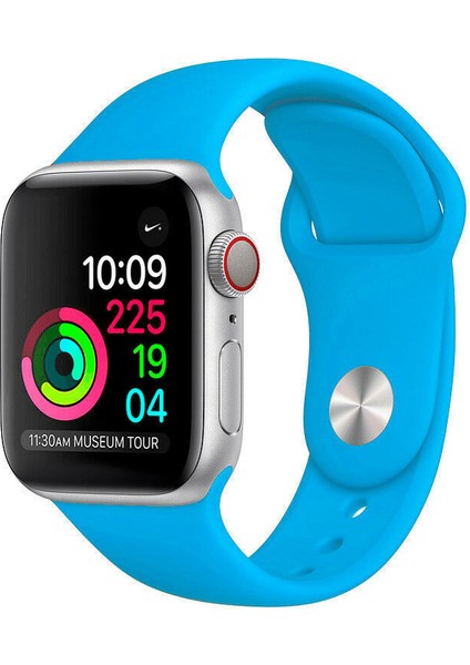 40 mm Kordon Spor Kayışı Yumuşak Silikon Turkuaz