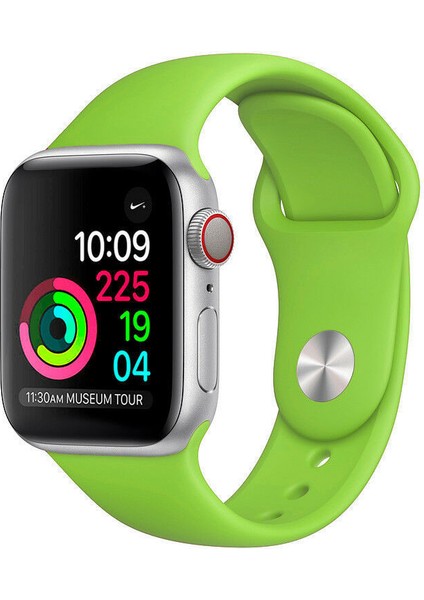 42 mm Kordon Spor Kayışı Yumuşak Silikon Yeşil