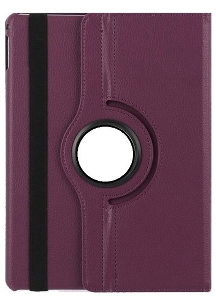 Samsung Tab S2 T810 T813 T815 T817 Kılıf Uyku Modlu 360° Dönerli Standlı 9.7" Mor