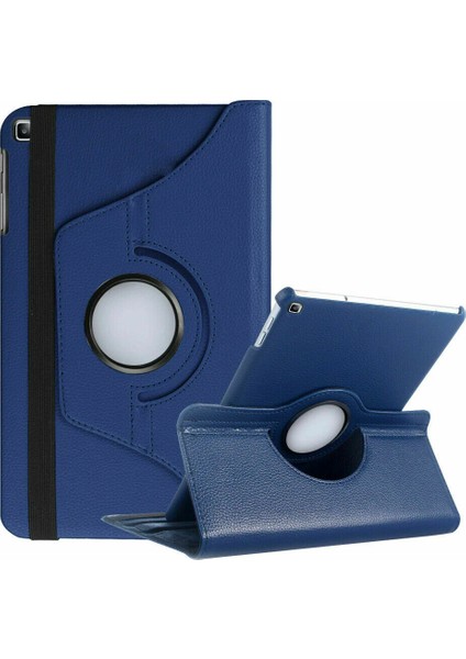 Samsung Tab T280 T285 T287 Kılıf Uyku Modlu 360° Dönerli Standlı 7" Lacivert