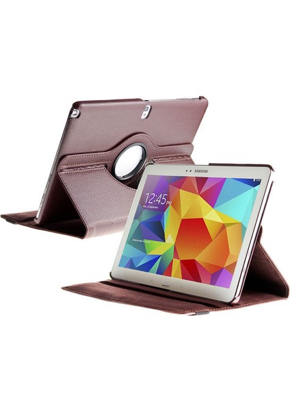 Samsung Note Pro 12.2" P900 P902 Tablet Kılıf 360 Dönerli Stand Bakır