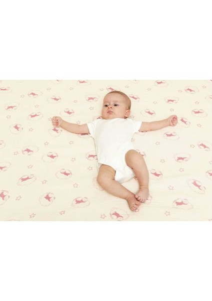 Mollis Muslin Kundak ve Çok Amaçlı Örtü 2'li / Pembe Melek