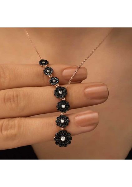 ​gümüş Sıralı Çiçekler Kolye fiyatları