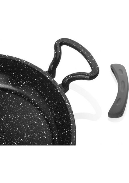 Döküm Granit 22 cm Kapaksız Sahan Siyah TAÇ-3446 fiyatları