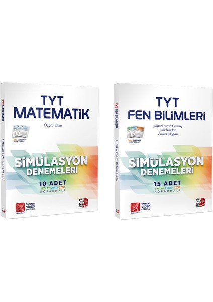 TYT Matematik Fen Bilimleri Simülasyon Deneme Seti 2 Kitap