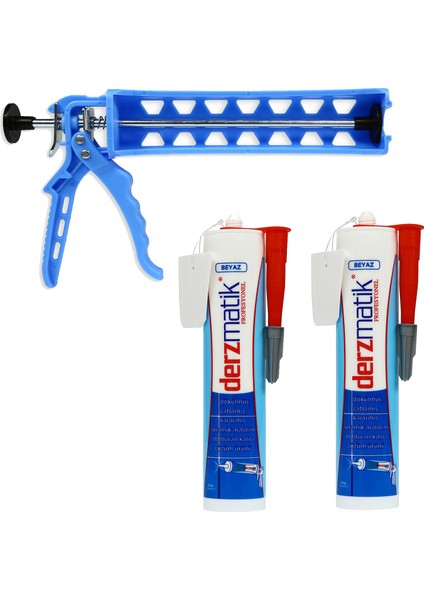 Profesyone Derz Dolgusul Beyaz 450 gr 2'li + Tabanca