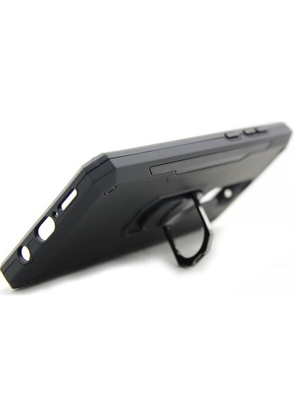 Samsung Galaxy S20 Plus Rock Darbe Koruyucu Standlı Yüzüklü Kılıf Kırmızı + 5D Nano fırsatları