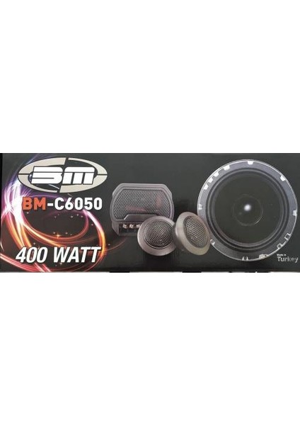 Bm - C6050 16 cm 400 Watt Component Mid Takımı Hoparlör