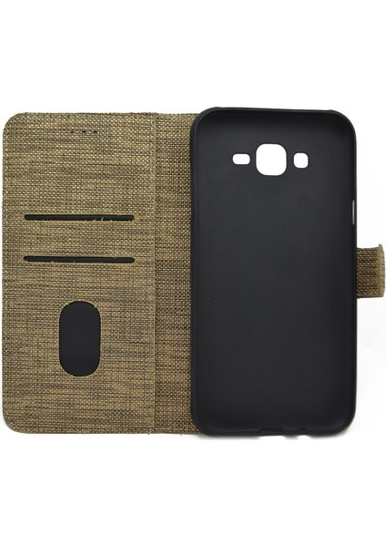 Apple iPhone X Kılıf Cüzdan Kumaş Kredi Kartı Para Bölmeli Standlı Spor Cüzdan Gold fiyatları