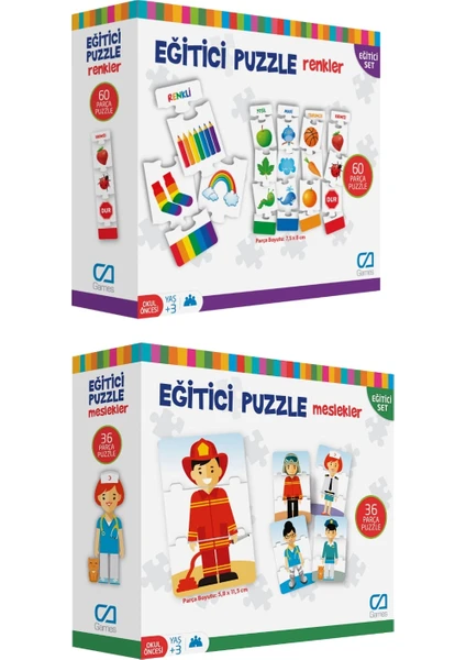 Ca Games 2'li Eğitici Puzzle SetI(5028-5030)