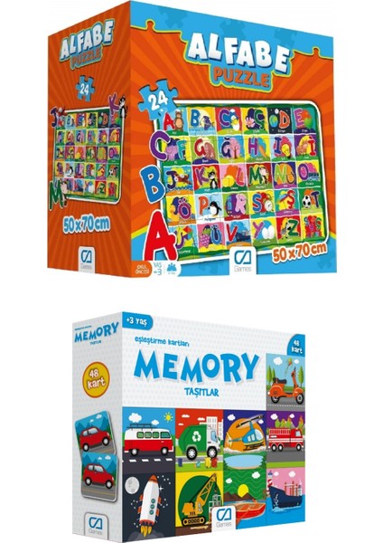 2'li Yer Puzzle ve Memory Set (5027-5038)