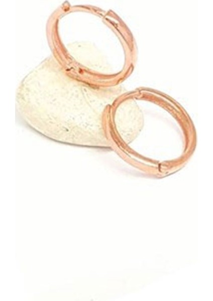 Italyan Tasarım Modern Gümüş Halka Küpe