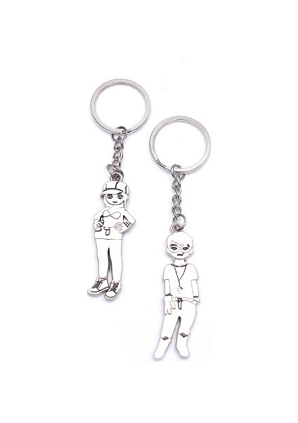 Sevgili Temalı Metal Anahtarlık