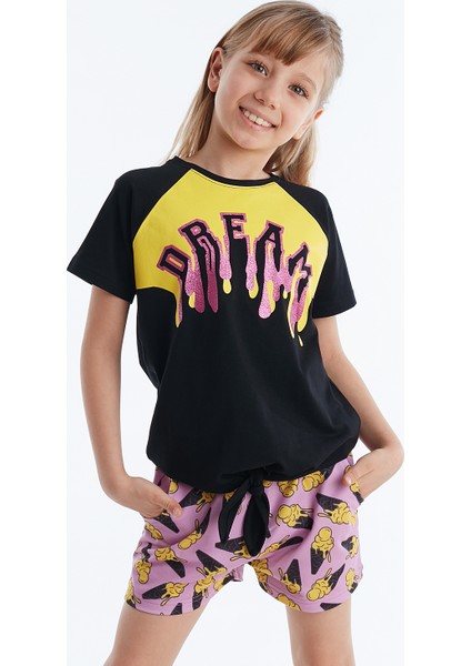 Dream Cream Kız Çocuk T-shirt Şort Takım