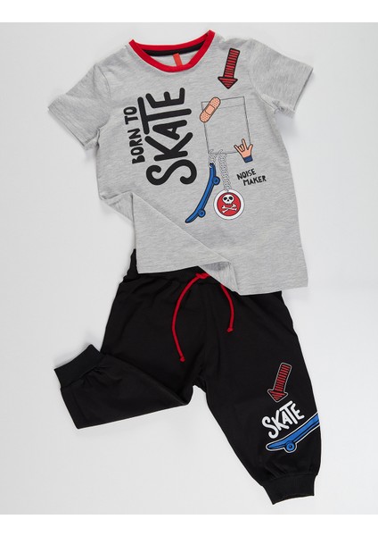 Born to Skate Erkek Çocuk Kapri Takım modelleri
