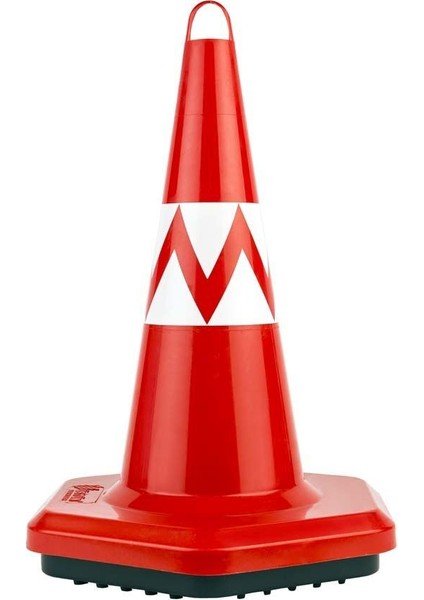 500 mm Eko Plastik Koni Sert Baskılı Ağırlıklı