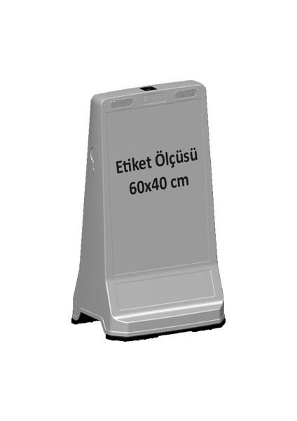 Ultra Levhali Reklam Dubasi Gri Baskisiz