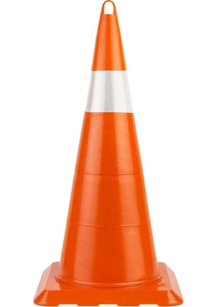 75'lik Kırılmaz Trafik Konisi Tek Reflektifli