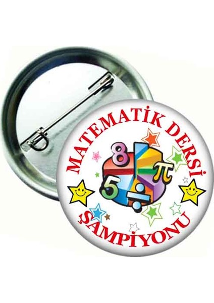 Matematik Dersi Şampiyonu Rozeti - 20 Adet