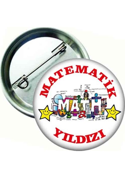 Matematik Yıldızı Rozeti - 20 Adet