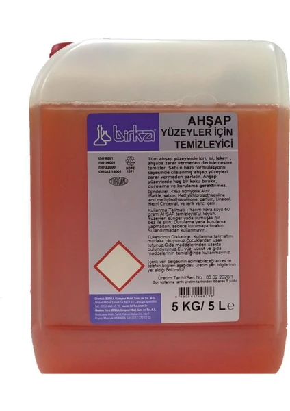 Ahşap Yüzey Temizleyici 5 Kg.