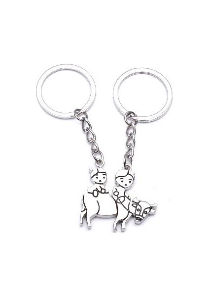 Sevgili Temalı Metal Anahtarlık