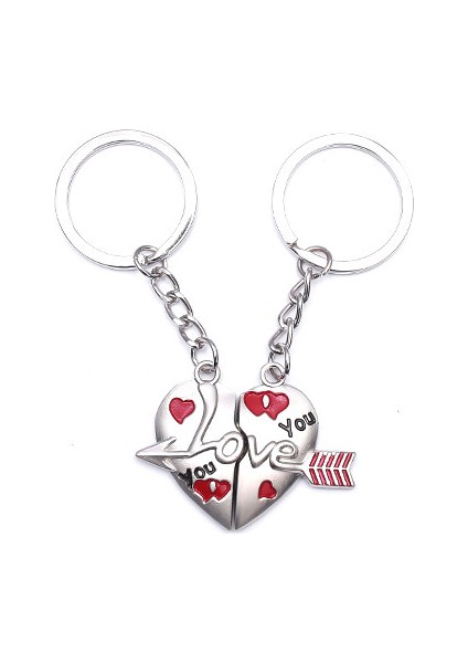 Sevgili Temalı Metal Anahtarlık