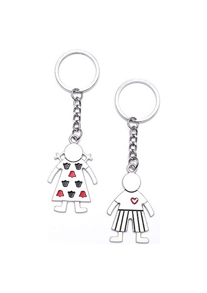 Sevgili Temalı Metal Anahtarlık