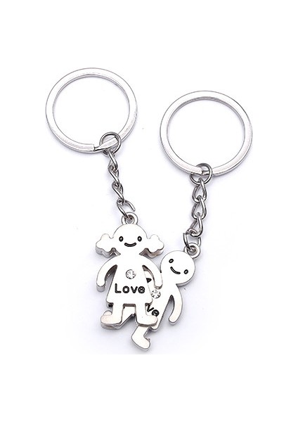 Sevgili Temalı Metal Anahtarlık