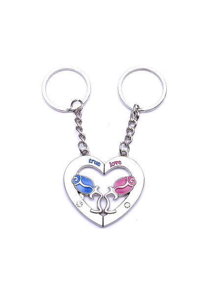 Sevgili Temalı Metal Anahtarlık