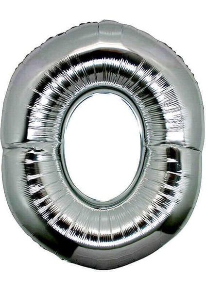 Süsle Bebek ve Parti Rakam Folyo Balon 100 cm Gümüş 0