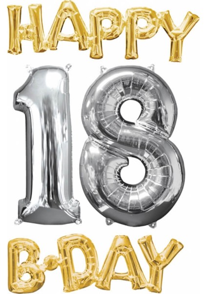 Süsle Bebek ve Parti Rakam Folyo Balon 100 cm Gümüş 0