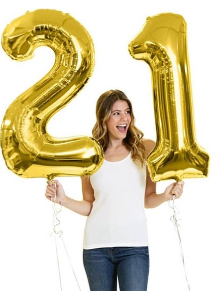 Süsle Bebek ve Parti Rakam Folyo Balon 100 cm Gümüş 0