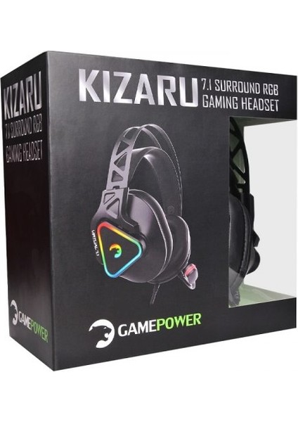 GamePower Kizaru 7.1 Siyah Surround RGB Oyuncu Kulaklık